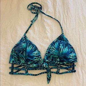 VS Pink | Tropical Print Swim Top
